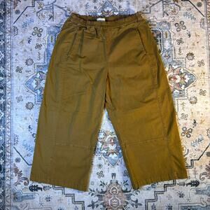 Pilcro Women's Lizzie Relaxed Pull On Barrel Leg Pants Size Medium Petite Cargo